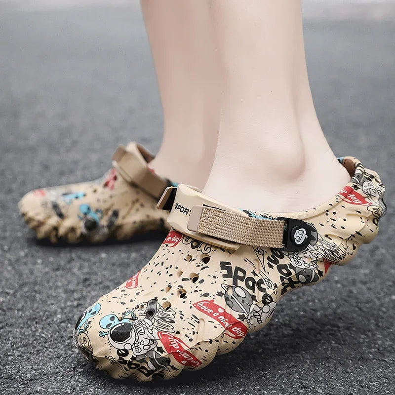 MAEDEF Unisex Sandals Garden Shoes For Men Summer Casual Slippers Comfortable Non-slip EVA Slippers Mens Flip-flops Beach Shoes