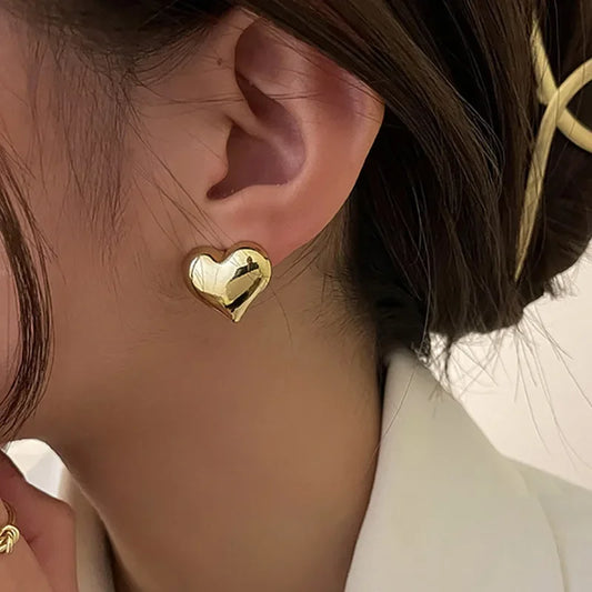 Heart Stud Earrings