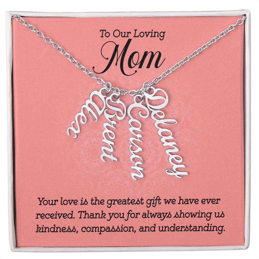 Multi Name Necklace - For Our Mom