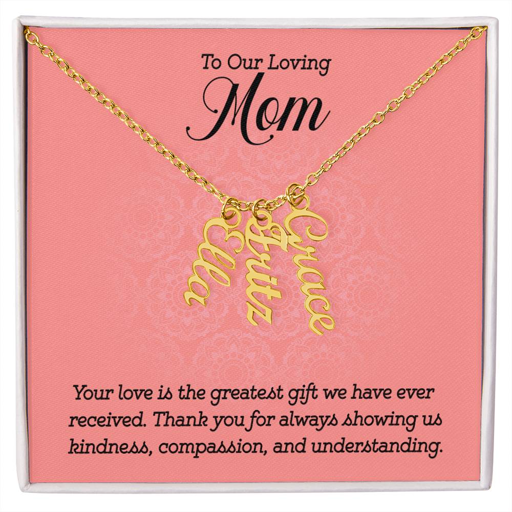 Multi Name Necklace - For Our Mom