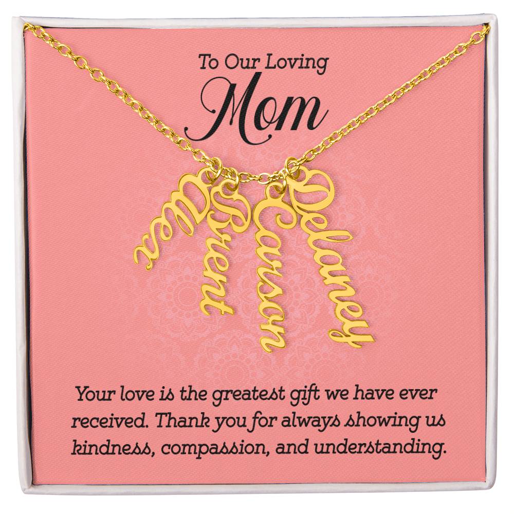 Multi Name Necklace - For Our Mom